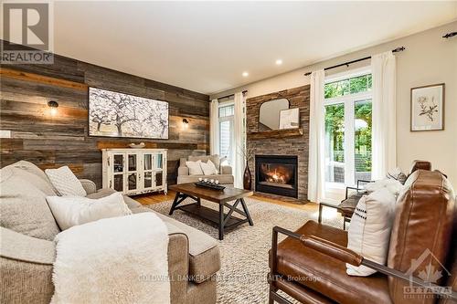 116 Lady Lochead Lane, Ottawa, ON - Indoor Photo Showing Living Room With Fireplace