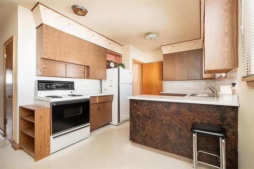 572 Hazel Dell Avenue, Winnipeg, MB - Indoor Photo Showing Kitchen With Double Sink