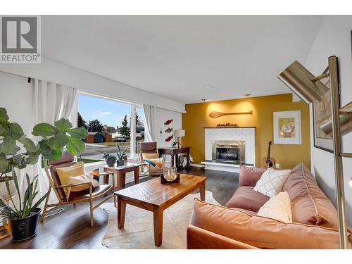 388 Explorer Crescent, Prince George, BC - Indoor Photo Showing Living Room With Fireplace