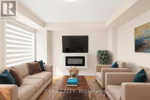 3407 Sixth Line, Oakville, ON - Indoor Photo Showing Living Room With Fireplace