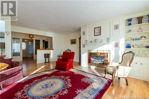 72 Park Drive, Rothesay, NB - Indoor Photo Showing Living Room With Fireplace