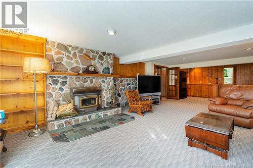 72 Park Drive, Rothesay, NB - Indoor Photo Showing Living Room With Fireplace