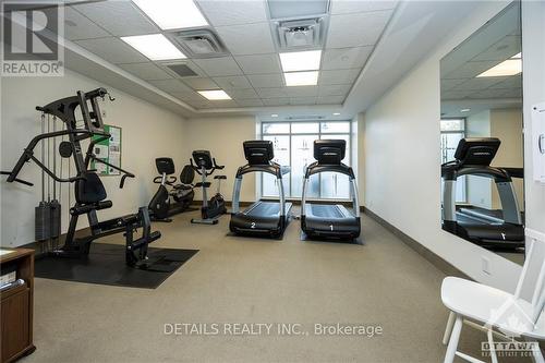 407 - 136 Darlington, Ottawa, ON - Indoor Photo Showing Gym Room