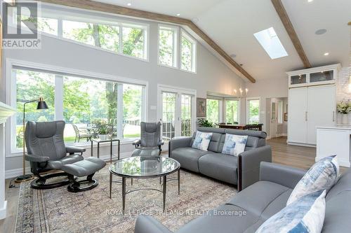 3045 Catherine Street, Thames Centre (Dorchester), ON - Indoor Photo Showing Living Room With Fireplace