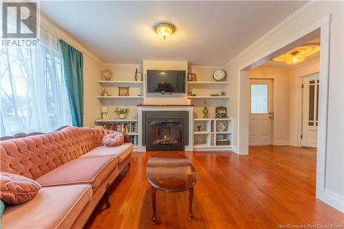 38 Union Street, St. Stephen, NB - Indoor Photo Showing Living Room With Fireplace