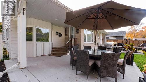 View of patio / terrace featuring grilling area - 490 7Th Street W, Owen Sound, ON - Outdoor With Deck Patio Veranda With Exterior