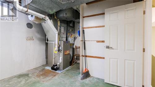 Utilities featuring heating unit - 490 7Th Street W, Owen Sound, ON - Indoor Photo Showing Basement