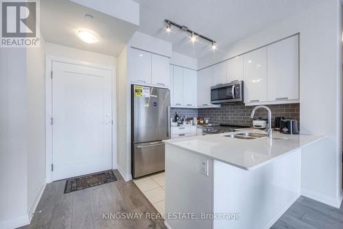 2815 - 35 Watergarden Drive, Mississauga, ON - Indoor Photo Showing Kitchen With Stainless Steel Kitchen With Double Sink