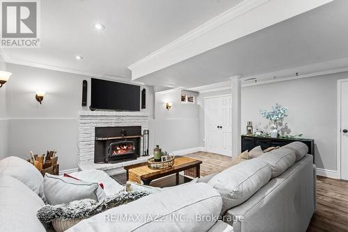 23 Pilkington Crescent, Whitby (Pringle Creek), ON - Indoor Photo Showing Living Room With Fireplace