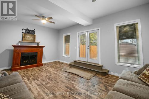 246 Grey Street, London, ON - Indoor Photo Showing Living Room With Fireplace