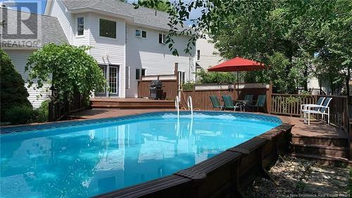 76 Greenhaven Drive, Moncton, NB - Outdoor With Above Ground Pool