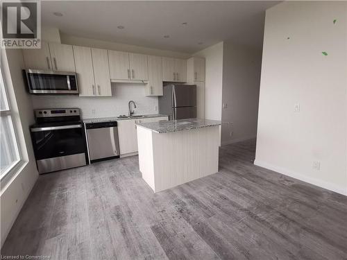 104 Garment Street Unit# 1608, Kitchener, ON - Indoor Photo Showing Kitchen With Stainless Steel Kitchen