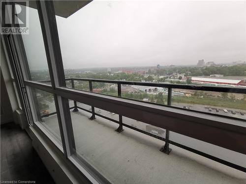 View of balcony - 104 Garment Street Unit# 1608, Kitchener, ON - Outdoor With Balcony With View