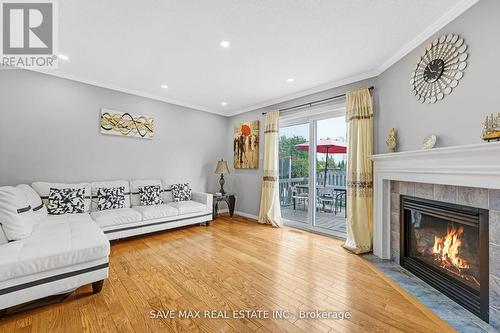 53 Smith Drive, Halton Hills, ON - Indoor Photo Showing Living Room With Fireplace