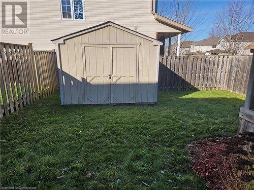 View of outbuilding with a lawn - 973 Atlantic Boulevard, Waterloo, ON - Outdoor