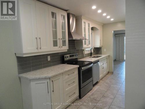 46 Lady Stewart Boulevard, Brampton, ON - Indoor Photo Showing Kitchen With Double Sink