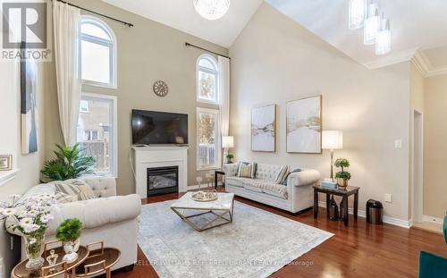 4 Hawkweed Manor, Markham, ON - Indoor Photo Showing Living Room With Fireplace