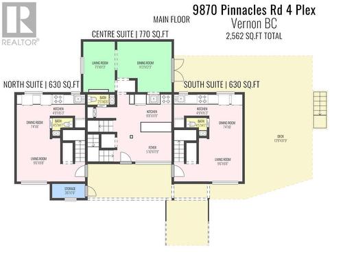 9870 - Main Floor Plan - 9870 And 9868 Pinnacles Road, Vernon, BC - Other