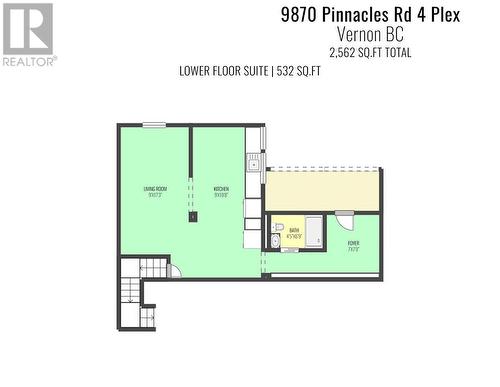 9870-Lower Floor Plan - 9870 And 9868 Pinnacles Road, Vernon, BC - Other