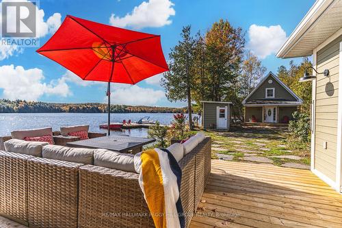 3978 South Portage Road, Huntsville, ON - Outdoor With Body Of Water With Deck Patio Veranda