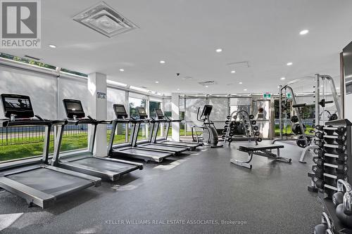 208 - 330 Rathburn Road W, Mississauga, ON - Indoor Photo Showing Gym Room