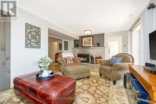 13416 Fourth Line, Milton, ON - Indoor Photo Showing Living Room With Fireplace