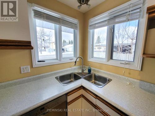 450 De Maricourt Avenue, Iroquois Falls, ON - Indoor Photo Showing Kitchen With Double Sink