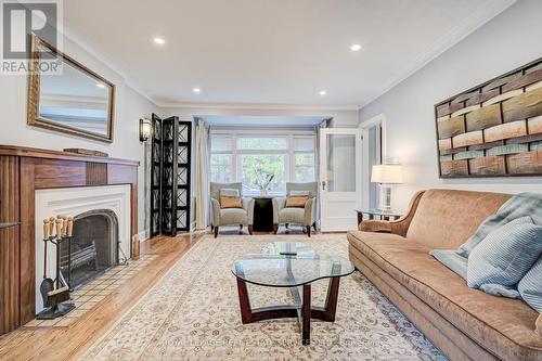 884 Royal York Road, Toronto, ON - Indoor Photo Showing Living Room With Fireplace