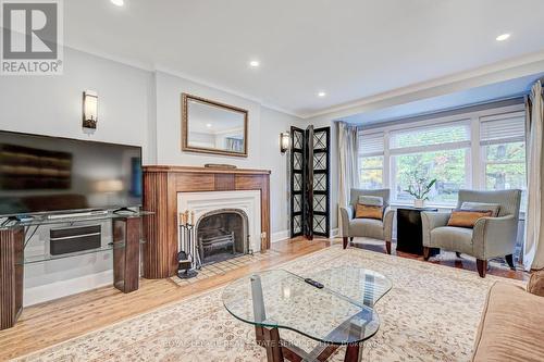 884 Royal York Road, Toronto, ON - Indoor Photo Showing Living Room With Fireplace