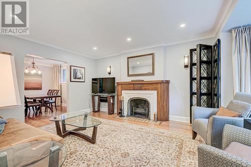 884 Royal York Road, Toronto, ON - Indoor Photo Showing Living Room With Fireplace