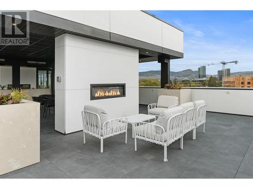 1274 Devonshire Avenue Unit# 203, Kelowna, BC - Outdoor With Fireplace