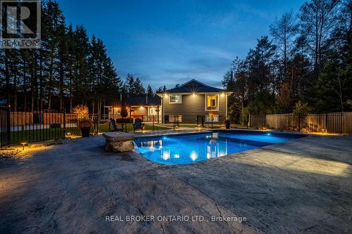 8 Crystalwood Lane, Springwater, ON - Outdoor With In Ground Pool With Backyard