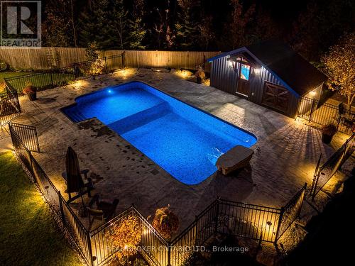 8 Crystalwood Lane, Springwater, ON - Outdoor With In Ground Pool With Deck Patio Veranda With Backyard