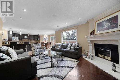 22 Blackwell Place, Brampton, ON - Indoor Photo Showing Living Room With Fireplace