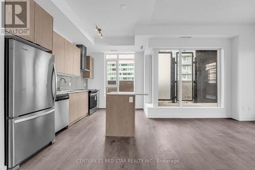 502 - 55 Duke Street W, Kitchener, ON - Indoor Photo Showing Kitchen