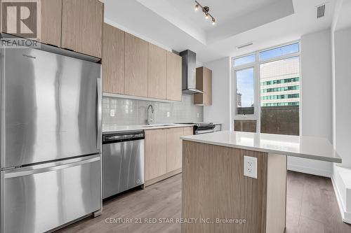 502 - 55 Duke Street W, Kitchener, ON - Indoor Photo Showing Kitchen With Upgraded Kitchen