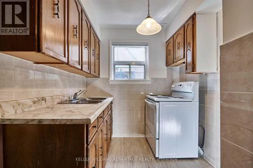 Lower - 3568 Dufferin Street, Toronto, ON - Indoor Photo Showing Kitchen With Double Sink