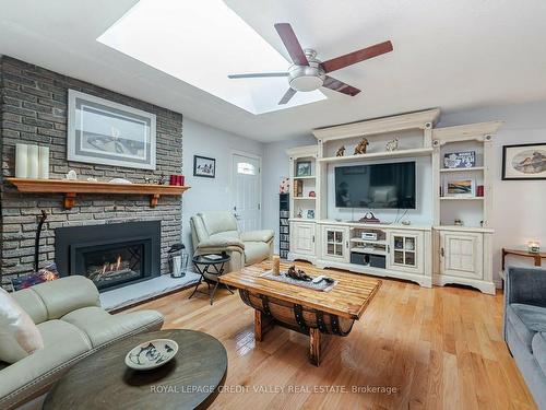 106 Acton Blvd, Halton Hills, ON - Indoor Photo Showing Living Room With Fireplace