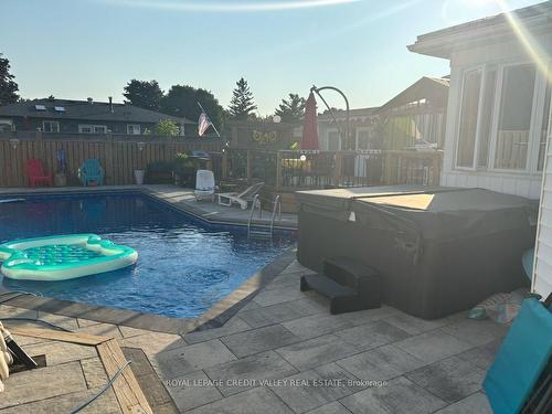 106 Acton Blvd, Halton Hills, ON - Outdoor With In Ground Pool