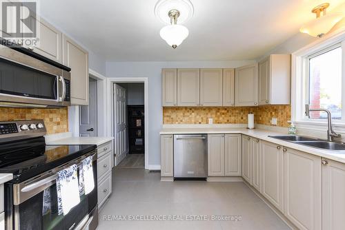 38 Mccaul Street, Brampton, ON - Indoor Photo Showing Kitchen With Double Sink