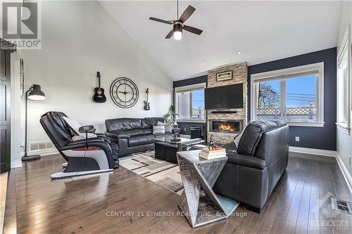 246 Lera Street, Smiths Falls, ON - Indoor Photo Showing Living Room With Fireplace