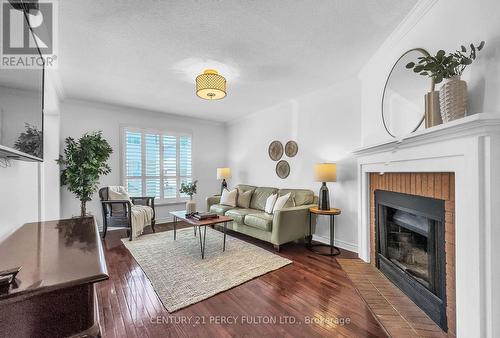 1630 Burnside Drive, Pickering, ON - Indoor Photo Showing Living Room With Fireplace