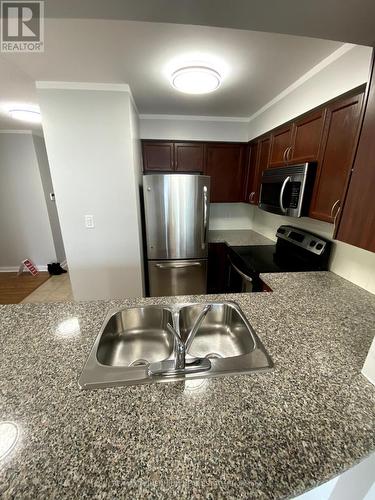 1102 - 4850 Glen Erin Drive, Mississauga, ON - Indoor Photo Showing Kitchen With Double Sink