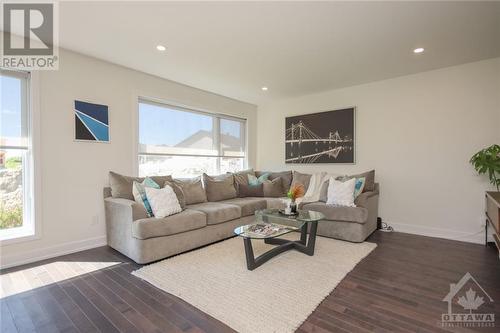 This home is to be built. Photos are of a similar model to showcase builder finishes. - 509 Barrage Street, Casselman, ON - Indoor Photo Showing Living Room