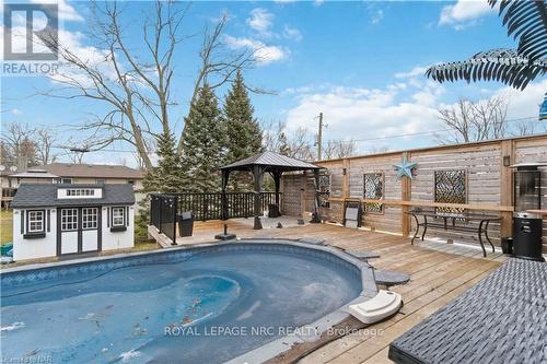 83 Gordon Avenue, Fort Erie, ON - Outdoor With Above Ground Pool With Deck Patio Veranda