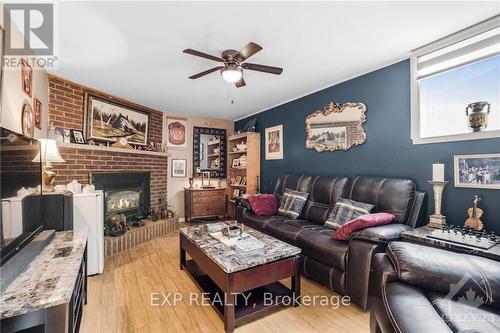 816 Charles Emile Street, Hawkesbury, ON - Indoor Photo Showing Living Room With Fireplace