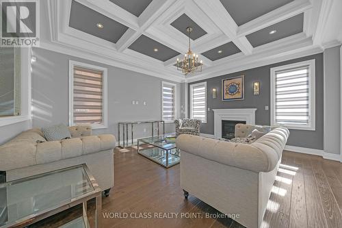 81 Wellspring Avenue, Richmond Hill, ON - Indoor Photo Showing Living Room With Fireplace