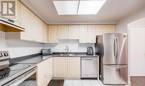 315 - 135 Hillcrest Avenue, Mississauga, ON - Indoor Photo Showing Kitchen With Stainless Steel Kitchen With Double Sink