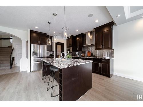 2615 Blue Jay Cl Nw, Edmonton, AB - Indoor Photo Showing Kitchen With Upgraded Kitchen