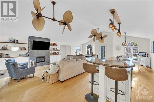 Main Level - 220 Garfield Street, Gananoque, ON - Indoor Photo Showing Living Room With Fireplace